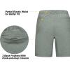 imageLittle Donkey Andy Womens Lightweight Quick Dry Golf ShortsGreen Stripes