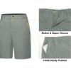 imageLittle Donkey Andy Womens Lightweight Quick Dry Golf ShortsGreen Stripes