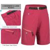 imageLittle Donkey Andy Womens Quick Dry Lightweight Bermuda Golf Cargo Shorts Stretch Business Travel Hiking ShortsCarmine