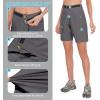 imageLittle Donkey Andy Womens Quick Dry Lightweight Bermuda Golf Cargo Shorts Stretch Business Travel Hiking ShortsGray