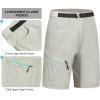 imageLittle Donkey Andy Womens Quick Dry Lightweight Bermuda Golf Cargo Shorts Stretch Business Travel Hiking ShortsGray Violet