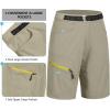 imageLittle Donkey Andy Womens Quick Dry Lightweight Bermuda Golf Cargo Shorts Stretch Business Travel Hiking ShortsLight Khaki