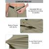 imageLittle Donkey Andy Womens Quick Dry Lightweight Bermuda Golf Cargo Shorts Stretch Business Travel Hiking ShortsLight Khaki