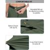 imageLittle Donkey Andy Womens Quick Dry Lightweight Bermuda Golf Cargo Shorts Stretch Business Travel Hiking ShortsOil Green