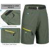 imageLittle Donkey Andy Womens Quick Dry Lightweight Bermuda Golf Cargo Shorts Stretch Business Travel Hiking ShortsOil Green