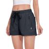 imageLittle Donkey Andy Womens 3 inch Hiking Shorts Quick Dry Lightweight Summer Athletic Shorts with Zipper PocketsDark Gray