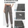 imageLittle Donkey Andy Womens Hiking Pants Lightweight Quick Dry Outdoor Running CargoDark Gray