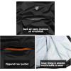 imageLittle Donkey Andy Mens Cycling Stretch Rain Jacket with Hood Windproof and Waterproof Ultralight WindbreakerPackableBlackb