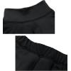 imageWomens Fleece Thermal Underwear Set Lightweight Warm Base Layers Long Johns for Hiking Skiing DivingA Black