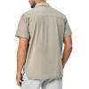 imageLittle Donkey Andy Mens Lightweight Quick Dry Shirts for Hiking Travel Breathable UPF50 Relaxed FitKhaki