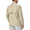 imageLittle Donkey Andy Mens Lightweight Quick Dry Shirts for Hiking Travel Fishing Long Sleeve UPF50 Cargo PocketsBeige