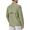 imageLittle Donkey Andy Mens Lightweight Quick Dry Shirts for Hiking Travel Fishing Long Sleeve UPF50 Cargo PocketsSage