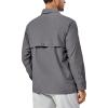 imageLittle Donkey Andy Mens Lightweight Quick Dry Shirts for Hiking Travel Fishing Long Sleeve UPF50 Cargo PocketsSteel Grey