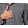 imageLittle Donkey Andy Mens Lightweight Quick Dry Shirts for Hiking Travel Fishing Long Sleeve UPF50 Cargo PocketsSteel Grey