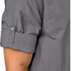 imageLittle Donkey Andy Mens Lightweight Quick Dry Shirts for Hiking Travel Fishing Long Sleeve UPF50 Cargo PocketsSteel Grey