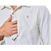 imageLittle Donkey Andy Mens Lightweight Quick Dry Shirts for Hiking Travel Fishing Long Sleeve UPF50 Cargo PocketsWhite