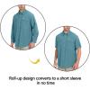 imageLittle Donkey Andy Mens QuickDry Stretch Long Sleeve Shirt for Hiking TravelAshley Blue