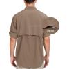 imageLittle Donkey Andy Mens QuickDry Stretch Long Sleeve Shirt for Hiking TravelBrown