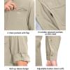 imageLittle Donkey Andy Mens QuickDry Stretch Long Sleeve Shirt for Hiking TravelKhaki