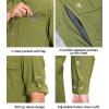 imageLittle Donkey Andy Mens QuickDry Stretch Long Sleeve Shirt for Hiking TravelOlive