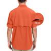 imageLittle Donkey Andy Mens QuickDry Stretch Long Sleeve Shirt for Hiking TravelOrange