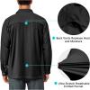 imageLittle Donkey Andy Mens UPF 50 UV Protection Long Sleeve Lightweight Shirt Breathable Quick Dry Hiking Fishing ShirtsBlack