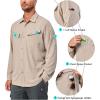 imageLittle Donkey Andy Mens UPF 50 UV Protection Long Sleeve Lightweight Shirt Breathable Quick Dry Hiking Fishing ShirtsLight Khaki