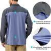 imageLittle Donkey Andy Mens UPF 50 UV Protection Long Sleeve Lightweight Shirt Breathable Quick Dry Hiking Fishing ShirtsSteel Grey