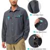 imageLittle Donkey Andy Mens UPF 50 UV Protection Long Sleeve Lightweight Shirt Breathable Quick Dry Hiking Fishing ShirtsSteel Grey