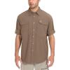 imageLittle Donkey Andy Mens QuickDry Stretch Long Sleeve Shirt for Hiking TravelBrown