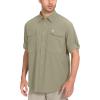 imageLittle Donkey Andy Mens QuickDry Stretch Long Sleeve Shirt for Hiking TravelSage A1