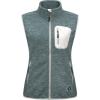 imageLittle Donkey Andy Womens Fleece Vest Full Zip SweaterLightweight Warm Sleeveless Jacket for Hiking GolfHeathered Deep Green