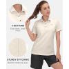 imageLittle Donkey Andy Womens Golf Polo Lightweight Quick Dry Collared 3Buttons T Shirt UPF 50 Moisture Wicking Short SleeveApricot Pink