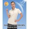 imageLittle Donkey Andy Womens Golf Polo Lightweight Quick Dry Collared 3Buttons T Shirt UPF 50 Moisture Wicking Short SleeveApricot Pink