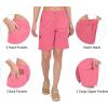 imageLittle Donkey Andy Womens Hiking Shorts 105 Inch Inseam Lightweight Quick Dry Running Golf Shorts with Zipper PocketsPink Heather