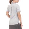 imageLittle Donkey Andy Womens Lightweight Short Sleeve Golf Polo Shirt 3Buttons Collared Quick Dry Moisture Wicking UPF 50Heather Grey