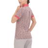 imageLittle Donkey Andy Womens Lightweight Short Sleeve Golf Polo Shirt 3Buttons Collared Quick Dry Moisture Wicking UPF 50Heather Poinsettia