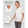 imageLittle Donkey Andy Womens Lightweight Short Sleeve Golf Polo Shirt 3Buttons Collared Quick Dry Moisture Wicking UPF 50Pure White