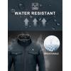 imageLittle Donkey Andy Womens Lightweight Stand Collar Jacket Water Resistant Windbreaker Fleece Lined Warm CoatBlack Blue