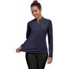 imageLittle Donkey Andy Womens Shirts Long Sleeve 14 Zip UPF50 UV Sun Protection Quick Dry Workout Hiking Athletic ShirtsMicrocollar Purple