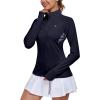 imageLittle Donkey Andy Womens Shirts Long Sleeve 14 Zip UPF50 UV Sun Protection Quick Dry Workout Hiking Athletic ShirtsThumb Hole Purple Heather
