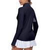 imageLittle Donkey Andy Womens Shirts Long Sleeve 14 Zip UPF50 UV Sun Protection Quick Dry Workout Hiking Athletic ShirtsThumb Hole Purple Heather