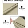 imageLittle Donkey Andy Womens Ultra Stretch Quick Dry Lightweight Bermuda Shorts Drawstring Zipper Pocket Hiking Travel WorkoutA03 Khaki