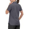 imageLittle Donkey Andy Womens Golf Polo Lightweight Quick Dry Collared 3Buttons T Shirt UPF 50 Moisture Wicking Short SleeveDeep Gray