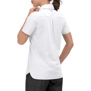 imageLittle Donkey Andy Womens Golf Polo Lightweight Quick Dry Collared 3Buttons T Shirt UPF 50 Moisture Wicking Short SleeveWhite