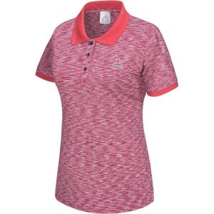 imageLittle Donkey Andy Womens Lightweight Short Sleeve Golf Polo Shirt 3Buttons Collared Quick Dry Moisture Wicking UPF 50Heather Red