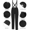 imageLittle Donkey Andy Womens Insulated Ski Bibs Snow Pants Water Resistant Snowboard Softshell Pants with Suspenders