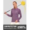 imageLittle Donkey Andy Womens Long Sleeve Golf Athletic Polo Shirt Lightweight Quick Dry UPF50 MoistureWicking 3Button DesignHeather Purple