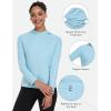imageLittle Donkey Andy Womens Quick Dry Sun Protection UPF Hoodie Shirt Long Sleeve Breathable for Fishing Hiking OutdoorLight Blue