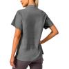 imageLittle Donkey Andy Womens Shirt UPF 50 UV Breathable Short Sleeve Shirt Fishing Hiking Button Down ShirtsGray